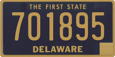 DE license plate 701895