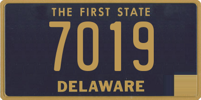 DE license plate 7019