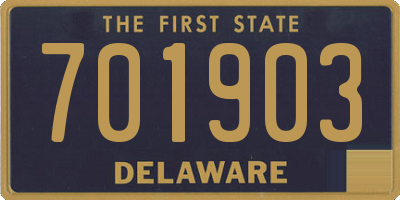 DE license plate 701903
