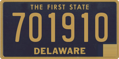 DE license plate 701910