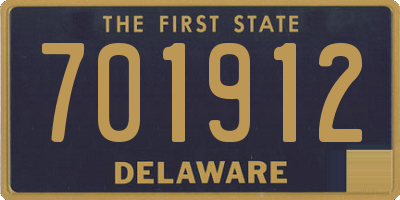 DE license plate 701912
