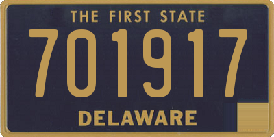 DE license plate 701917