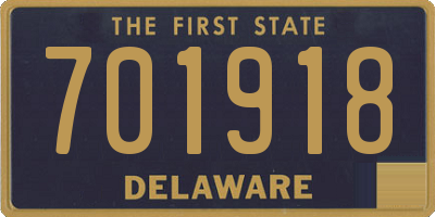 DE license plate 701918