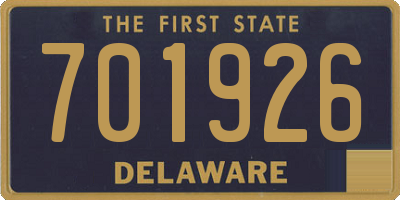 DE license plate 701926