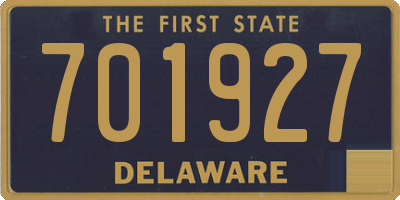 DE license plate 701927