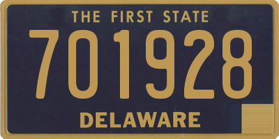 DE license plate 701928
