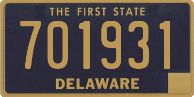 DE license plate 701931
