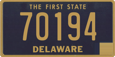 DE license plate 70194