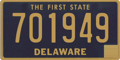 DE license plate 701949