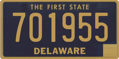 DE license plate 701955