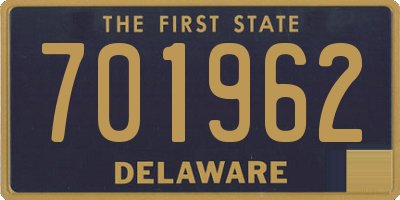 DE license plate 701962