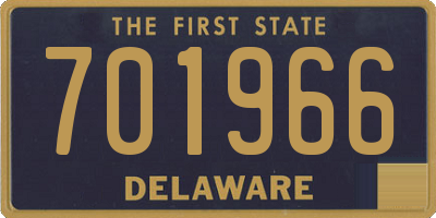 DE license plate 701966