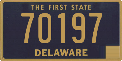 DE license plate 70197