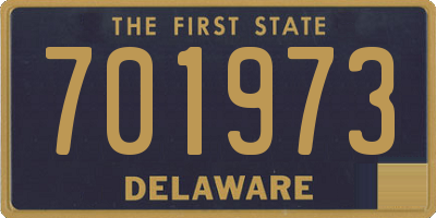 DE license plate 701973