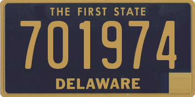 DE license plate 701974