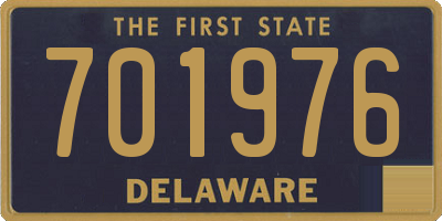 DE license plate 701976