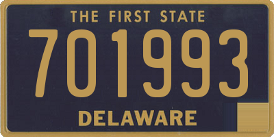 DE license plate 701993