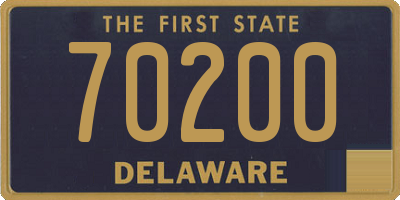 DE license plate 70200