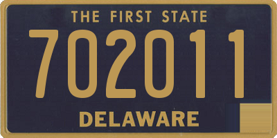 DE license plate 702011