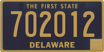 DE license plate 702012
