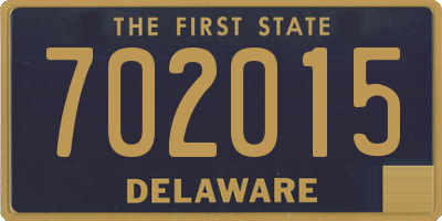 DE license plate 702015