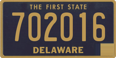 DE license plate 702016