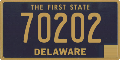 DE license plate 70202