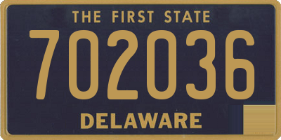 DE license plate 702036