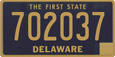 DE license plate 702037