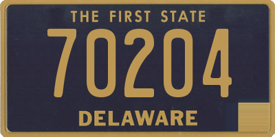 DE license plate 70204