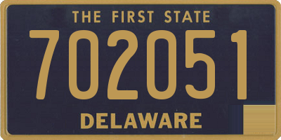 DE license plate 702051