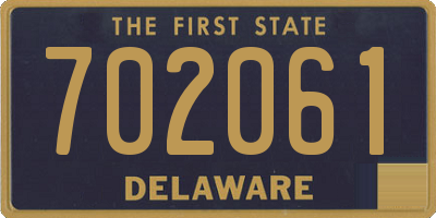 DE license plate 702061