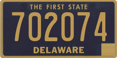 DE license plate 702074