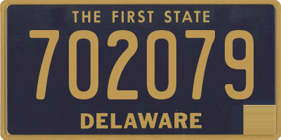 DE license plate 702079