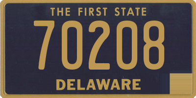 DE license plate 70208