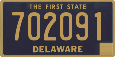 DE license plate 702091
