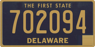 DE license plate 702094
