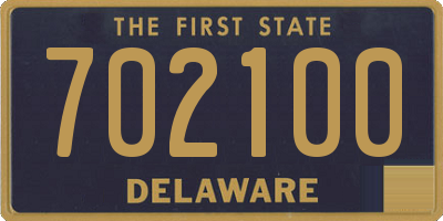 DE license plate 702100
