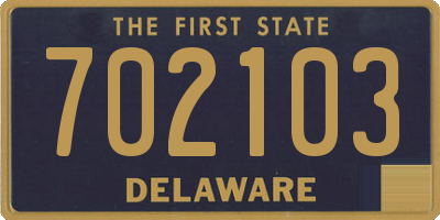 DE license plate 702103