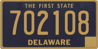 DE license plate 702108