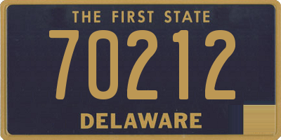 DE license plate 70212