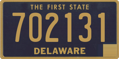 DE license plate 702131