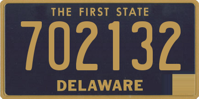 DE license plate 702132