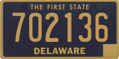 DE license plate 702136