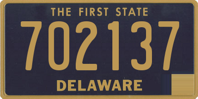 DE license plate 702137