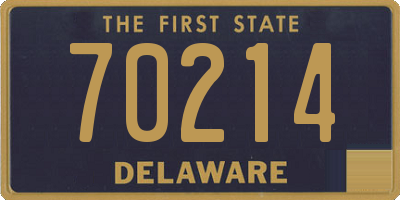 DE license plate 70214