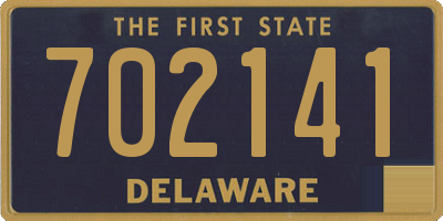 DE license plate 702141