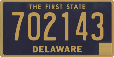 DE license plate 702143