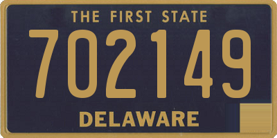 DE license plate 702149