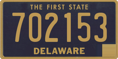 DE license plate 702153